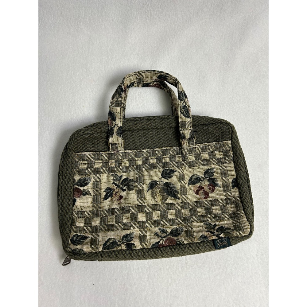 Cottagecore Gregg USA XL Olive Green Tapestry Fruit Bible Cover Organizer Bag